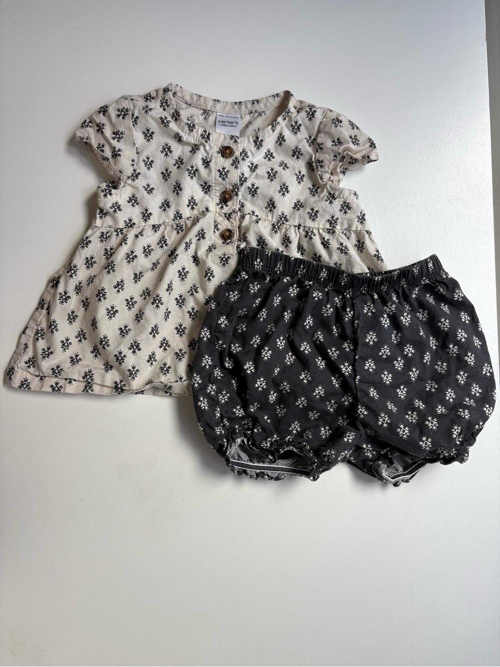 Carter’s Baby Girl 2-Pc Cotton Floral Set - 12 Months